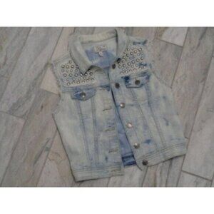 NEW Chiole Denim Architect women's small, studded denim vest